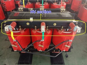 SCB10/11 1250 KVA 10/0,4 Kv trasformatore elettrico di tipo secco ad alta tensione in resina colata trifase